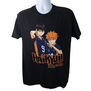 GEE Haikyu!! 3rd Season Anime Adults Black T-shirt Size Large